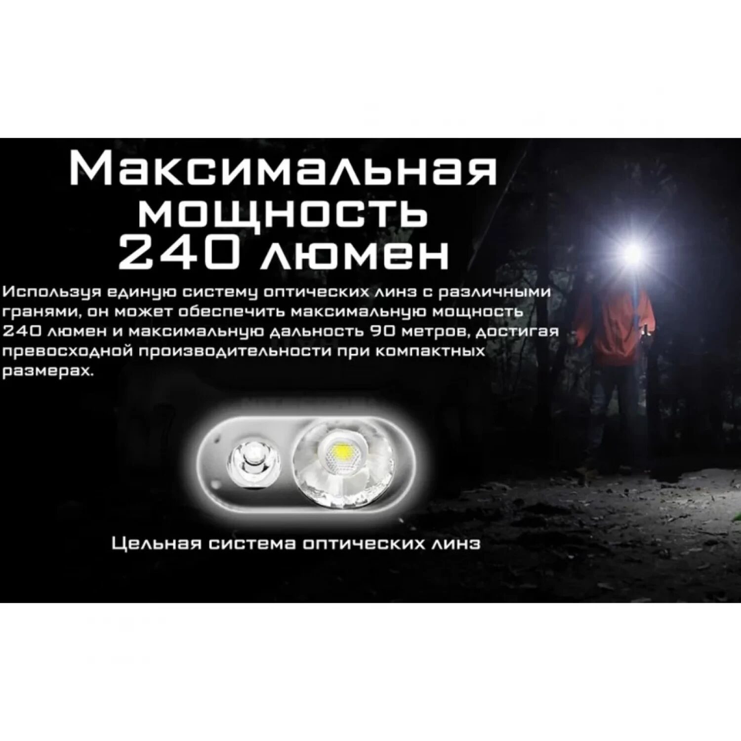 Налобный фонарь NITECORE NU43 LUMINUS SST-20-W 22321